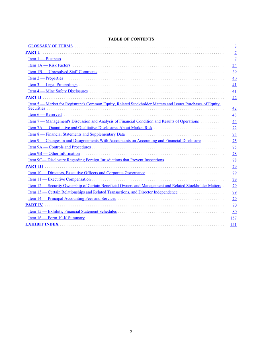 NRG Energy（NRG）2022年10-K年度报告（英文版）（159页）.pdf_第2页