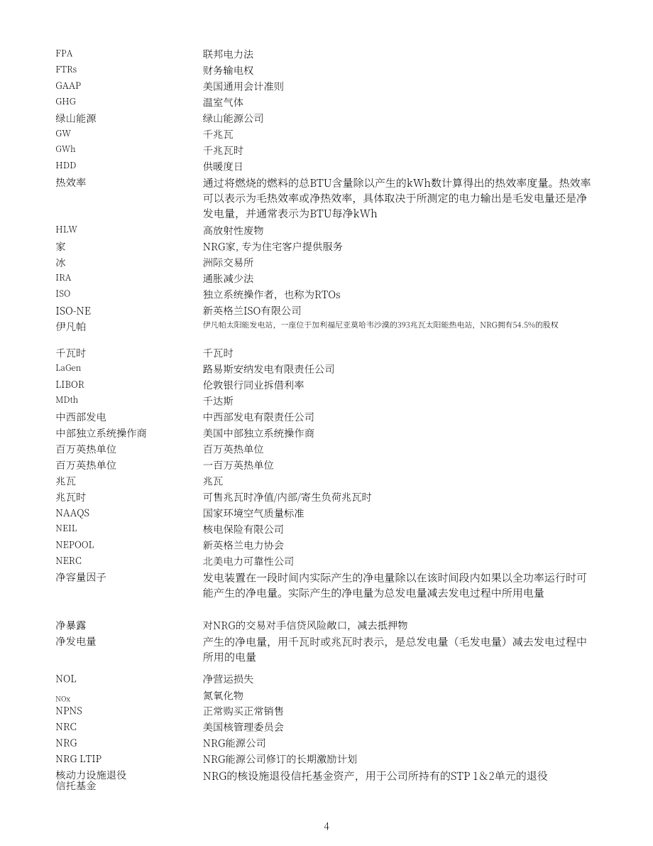 NRG Energy（NRG）2022年10-K年度报告（英文版）（159页）.pdf_第4页
