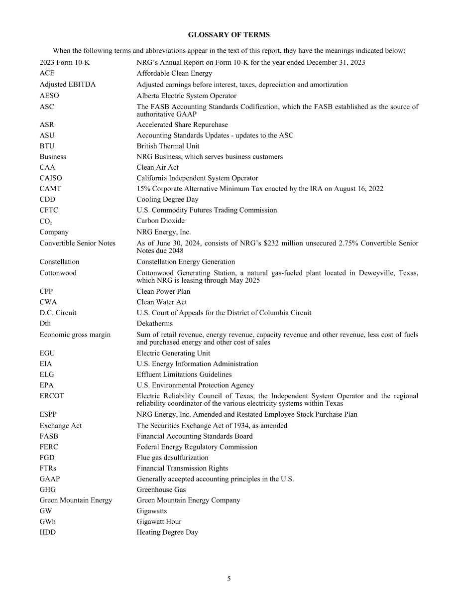 NRG Energy（NRG）2024年第二季度财报（英文版）（83页）.pdf_第5页