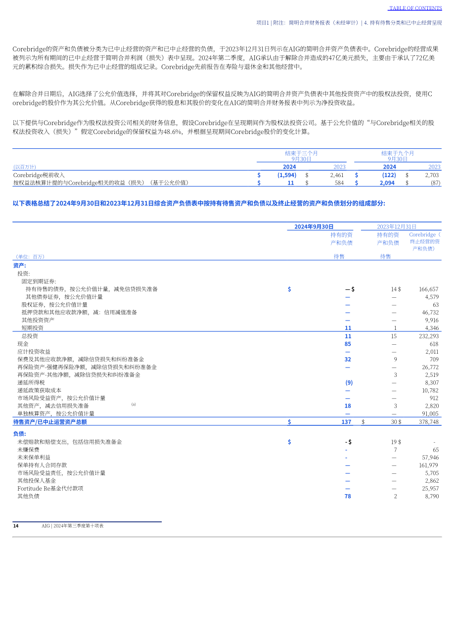 美国国际集团（AMERICAN INTERNATIONAL GROUP）2024年第三季度财报（英文版）（287页）.pdf_第15页