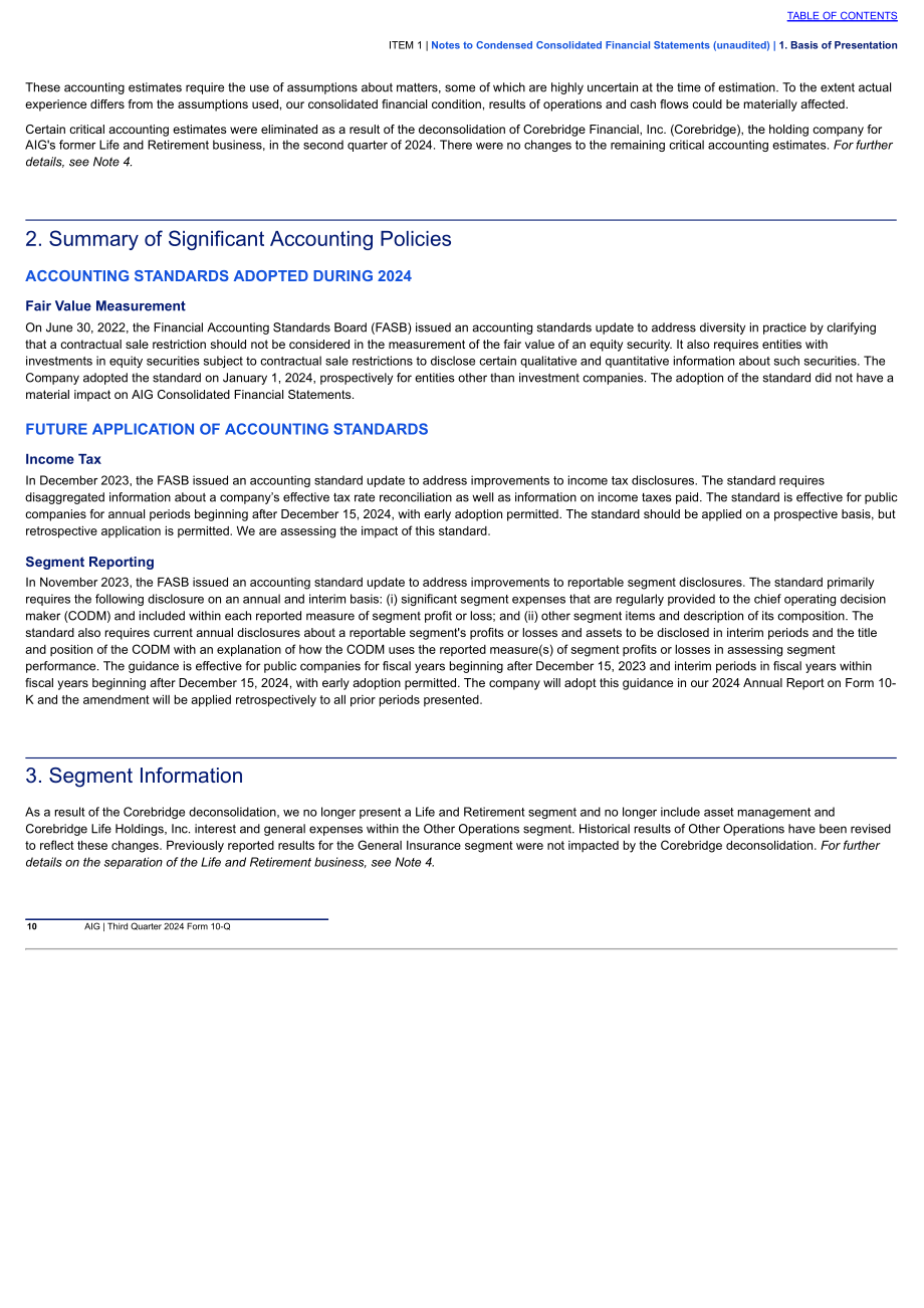 美国国际集团（AMERICAN INTERNATIONAL GROUP）2024年第三季度财报（英文版）（287页）.pdf_第11页