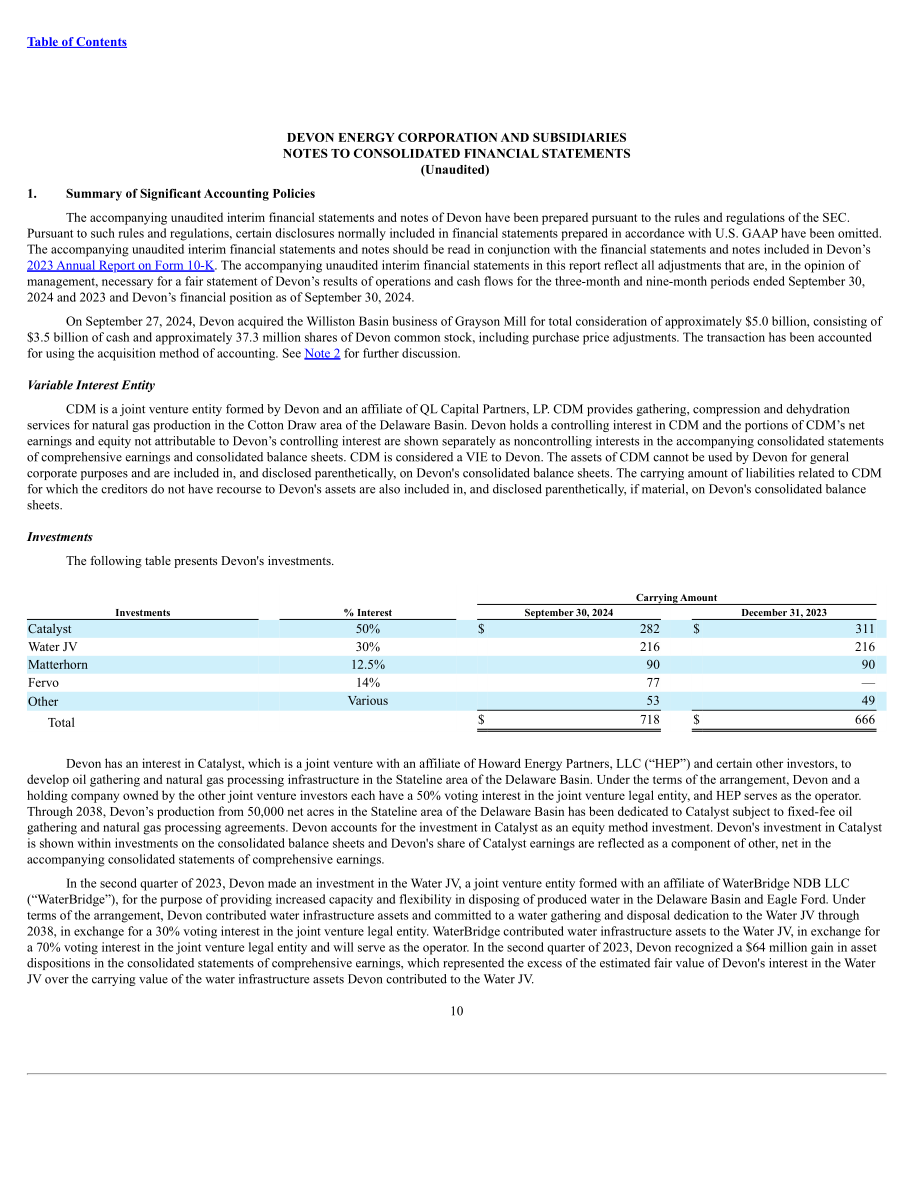 戴文能源公司Devon Energy（DVN）2024年第三季度财报（英文版）（72页）.pdf_第10页