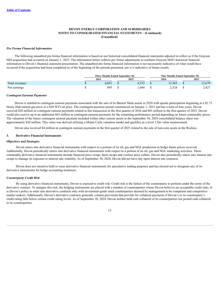 戴文能源公司Devon Energy（DVN）2024年第三季度财报（英文版）（72页）.pdf_第13页