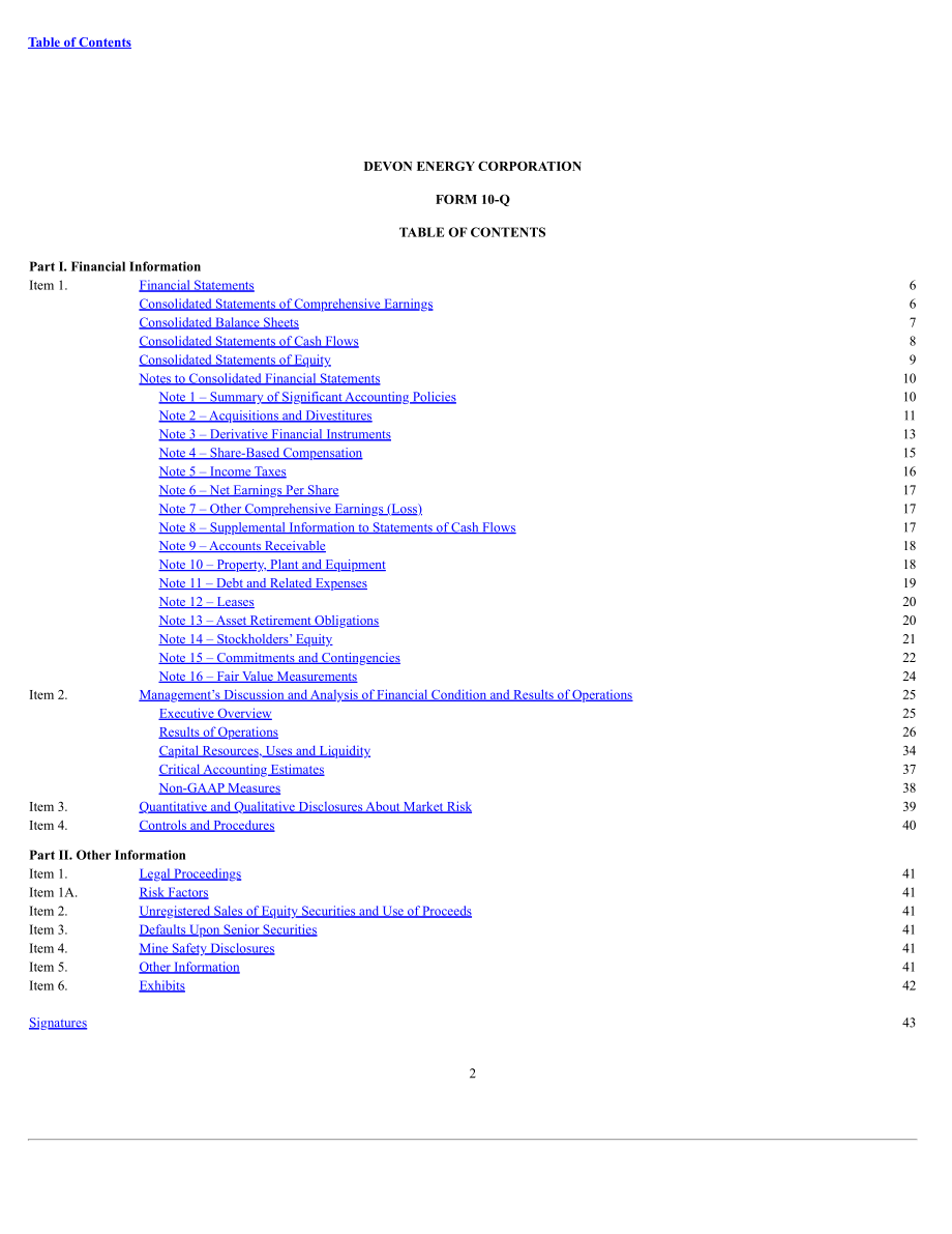 戴文能源公司Devon Energy（DVN）2024年第三季度财报（英文版）（72页）.pdf_第2页