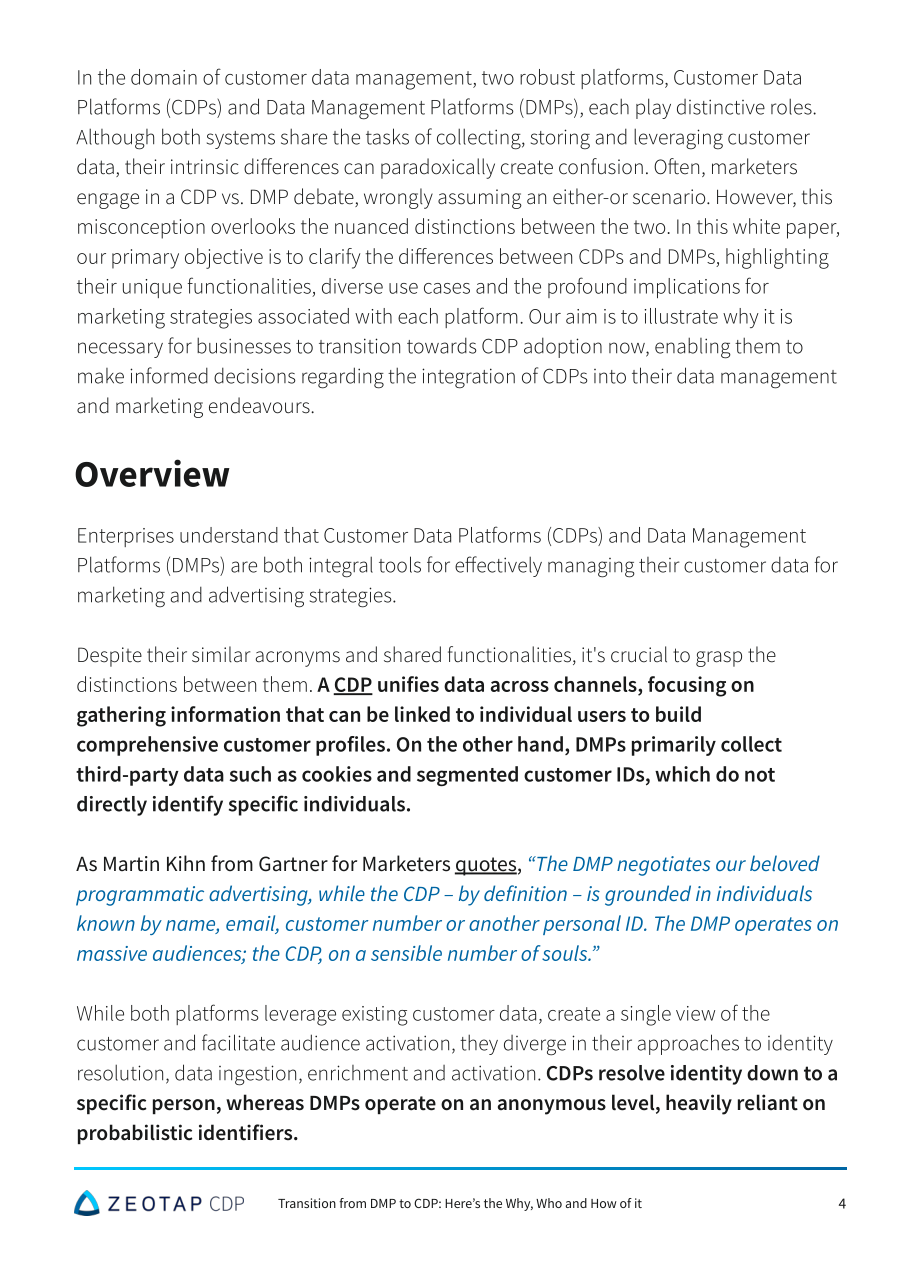 Zeotap：2024从数据管理平台（DMP）到客户数据平台（CDP）的转型：动因、涉及主体及迁移路径研究报告（英文版）（33页）.pdf_第4页