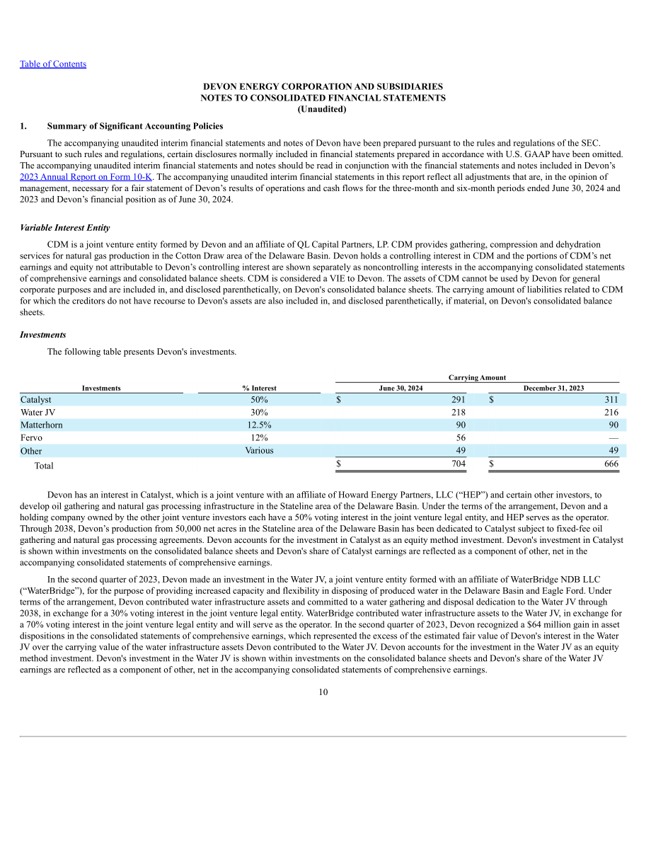 戴文能源公司Devon Energy（DVN）2024年第二季度财报（英文版）（79页）.pdf_第10页