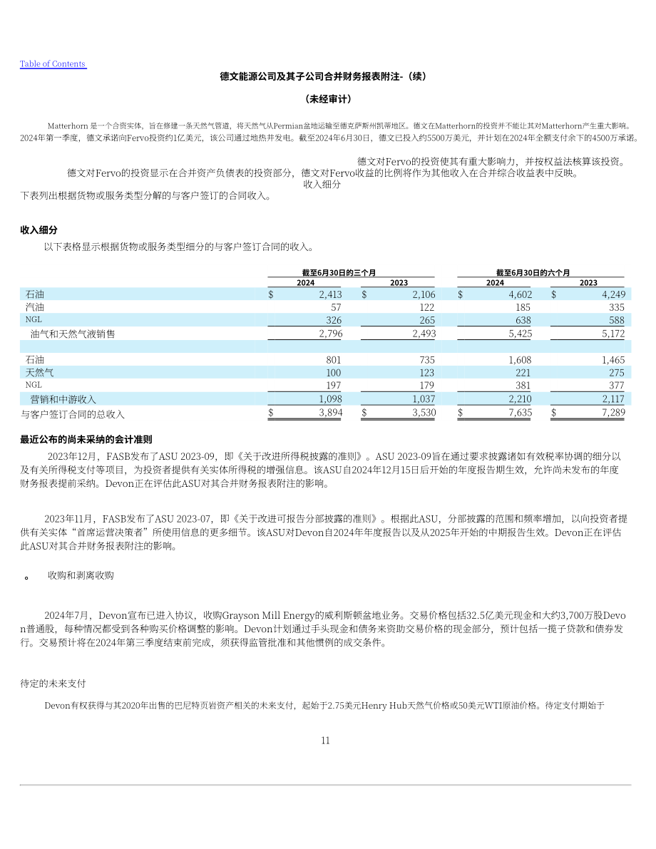 戴文能源公司Devon Energy（DVN）2024年第二季度财报（英文版）（79页）.pdf_第11页