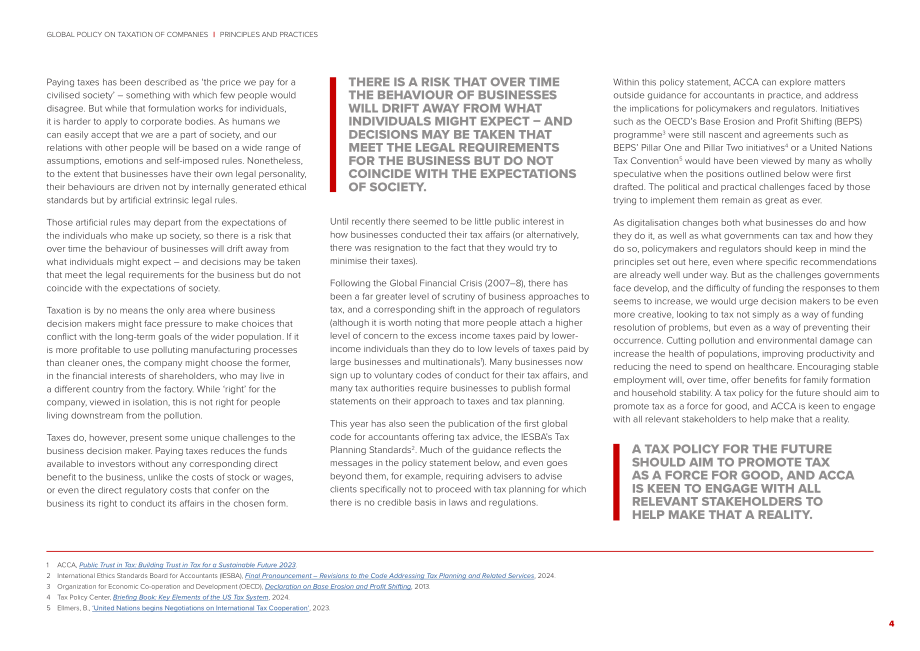 ACCA：2024全球企业税收政策：原则与实践研究报告（英文版）（10页）.pdf_第4页