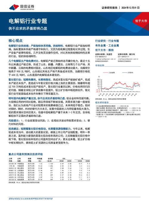 电解铝行业专题：供不应求的矛盾即将凸显-241201（17页）.pdf