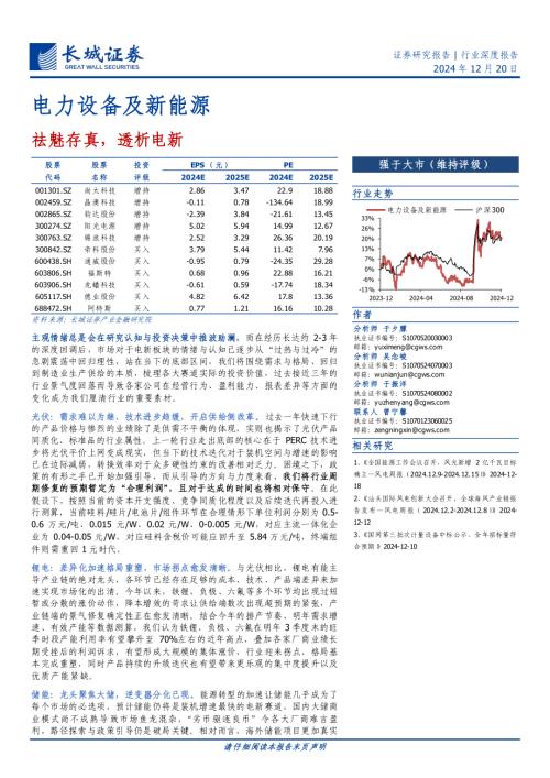 电力设备及新能源行业深度报告：祛魅存真透析电新-241220（41页）.pdf