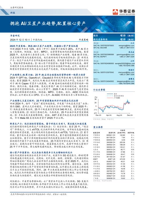 科技行业年度策略：拥抱AI、卫星产业趋势配置核心资产-241210（47页）.pdf