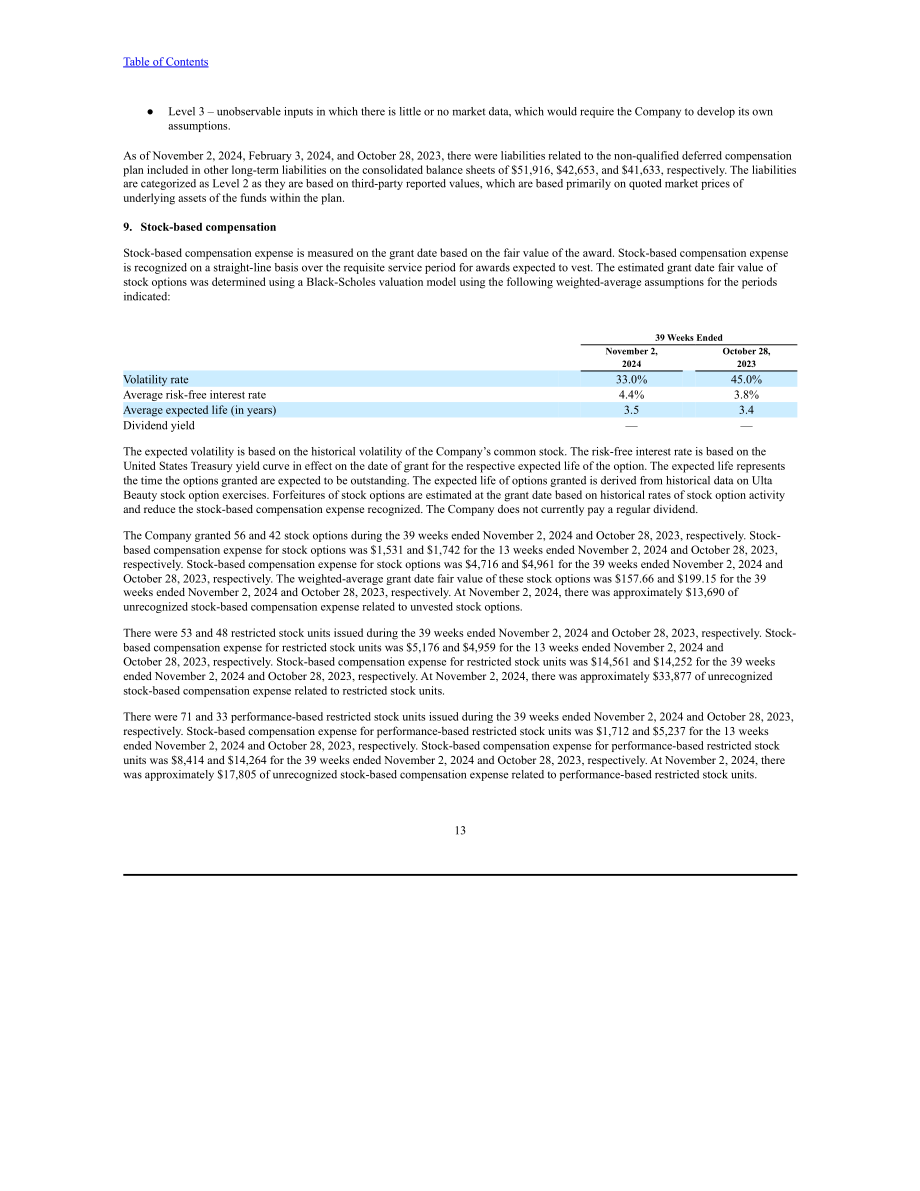 Ulta Beauty（ULTA）2024年第三季度财报（英文版）（31页）.pdf_第13页
