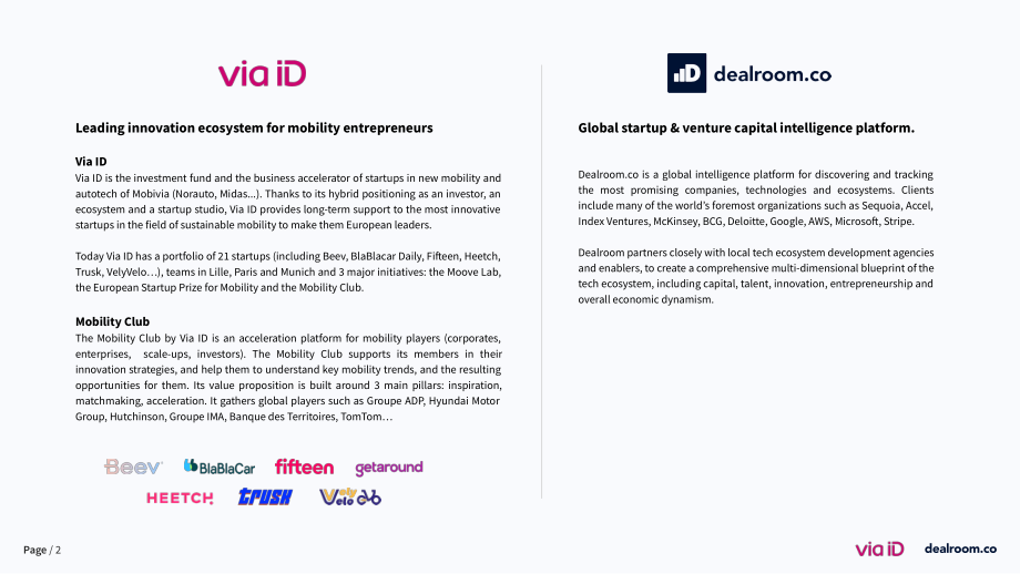 Via-ID & Dealroom：2023年度欧洲移动出行初创企业状况报告（英文版）（36页）.pdf_第2页