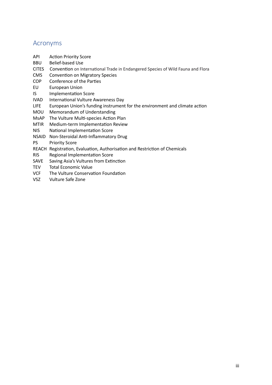 Vulture MsAP：2024非洲-欧亚秃鹫多物种保护行动计划中期实施审查报告（英文版）（89页）.pdf_第9页