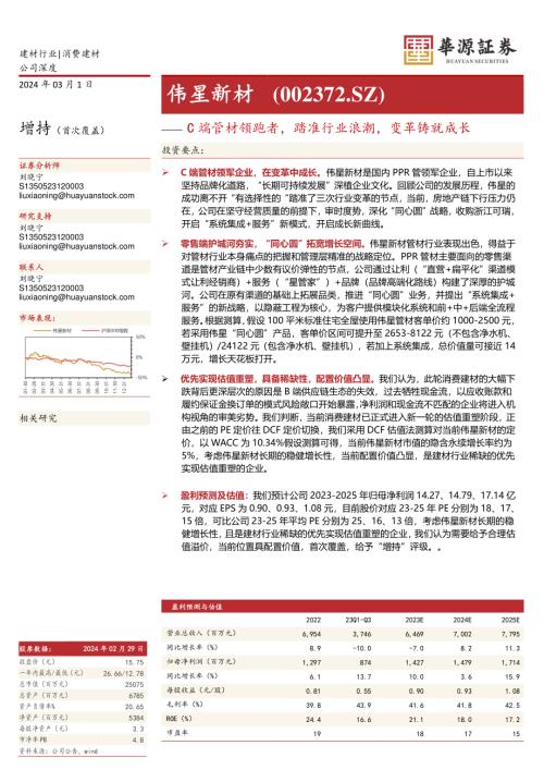 伟星新材-公司研究报告-C端管材领跑者踏准行业浪潮变革铸就成长-240301（37页）.pdf
