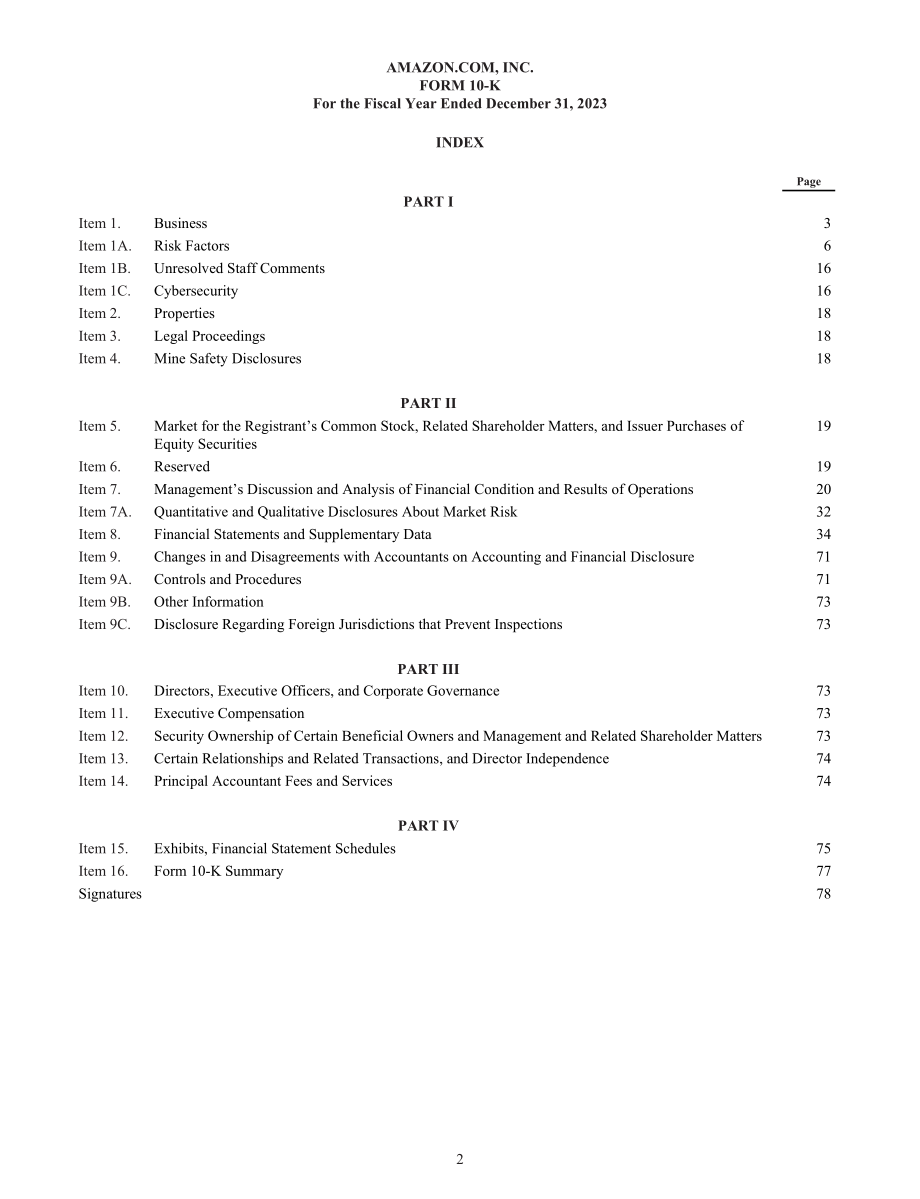亚马逊Amazon.com Inc.（AMZN）2023年年度报告「NASDAQ」（英文版）（92页）.pdf_第14页