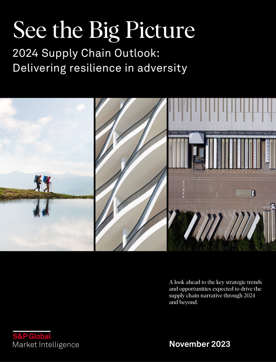 标普全球：着眼全局：2024供应链展望：在逆境中保持供应链弹性（英文版）（10页）.pdf_第1页