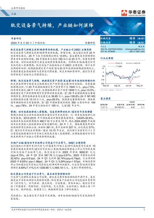 工业行业专题研究：轨交设备景气持续产业链如何演绎-240520（37页）.pdf