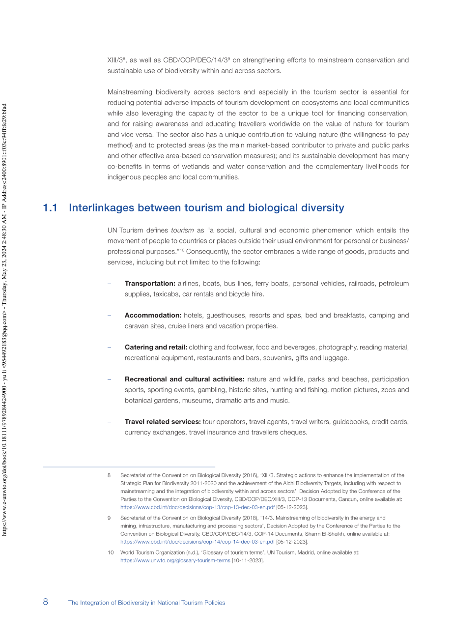 UN Tourism：2024生物多样性与国家旅游政策的整合研究报告（英文版）（48页）.pdf_第10页