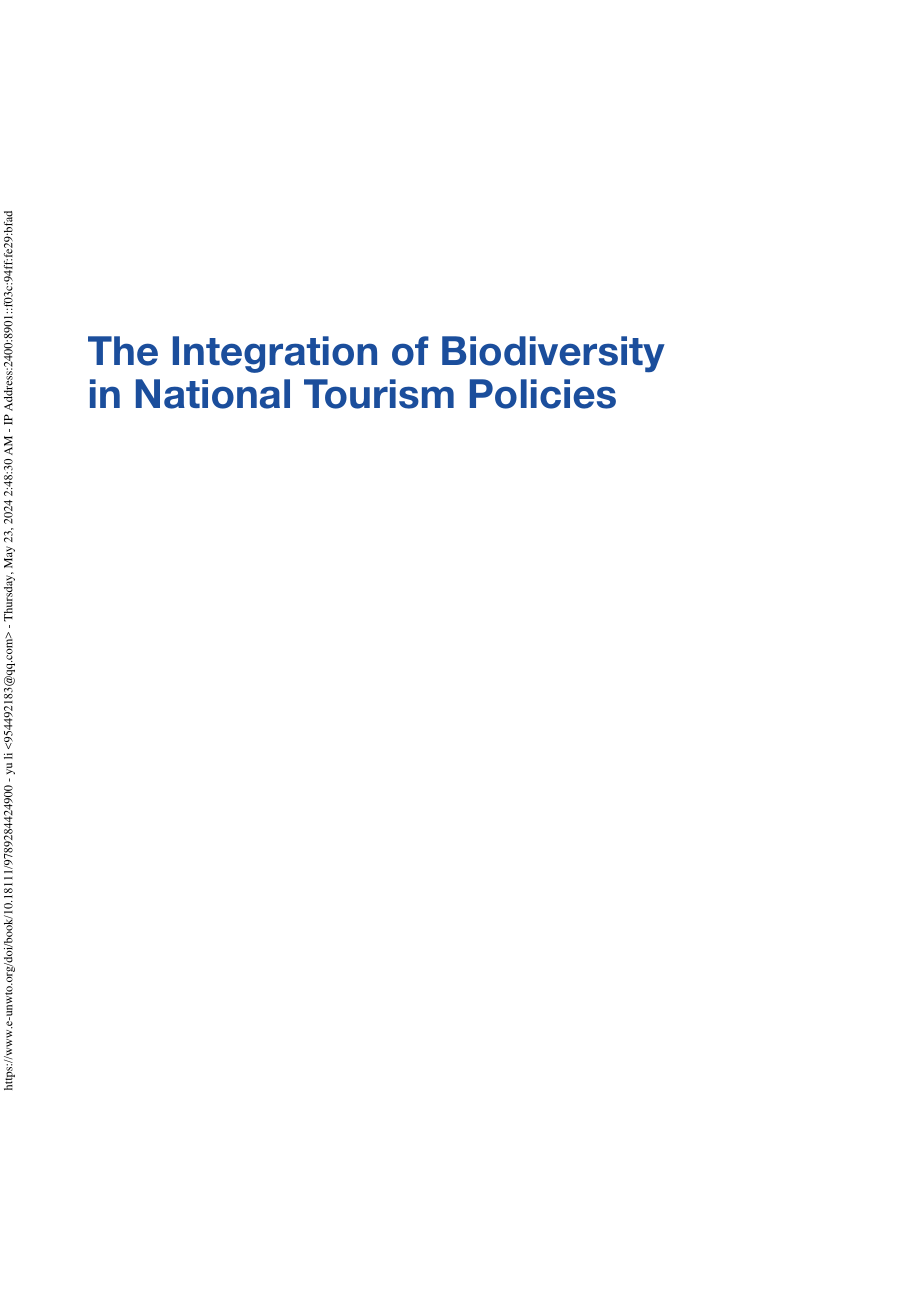 UN Tourism：2024生物多样性与国家旅游政策的整合研究报告（英文版）（48页）.pdf_第3页