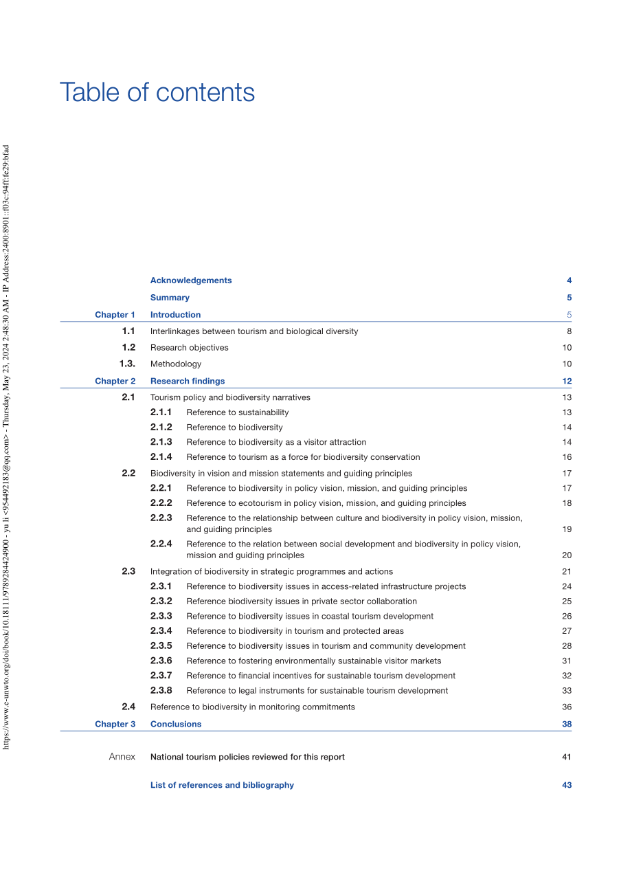 UN Tourism：2024生物多样性与国家旅游政策的整合研究报告（英文版）（48页）.pdf_第5页