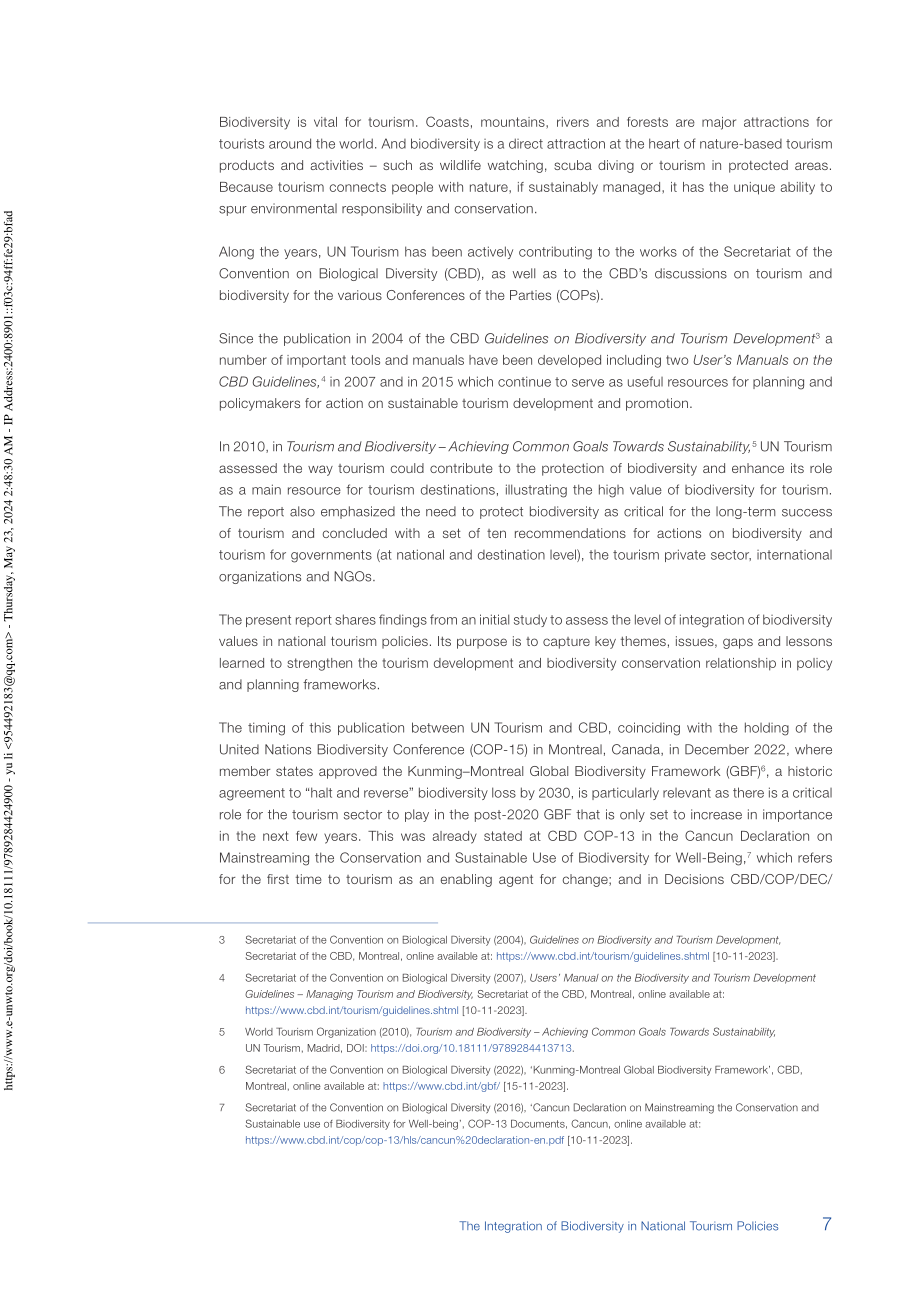 UN Tourism：2024生物多样性与国家旅游政策的整合研究报告（英文版）（48页）.pdf_第9页