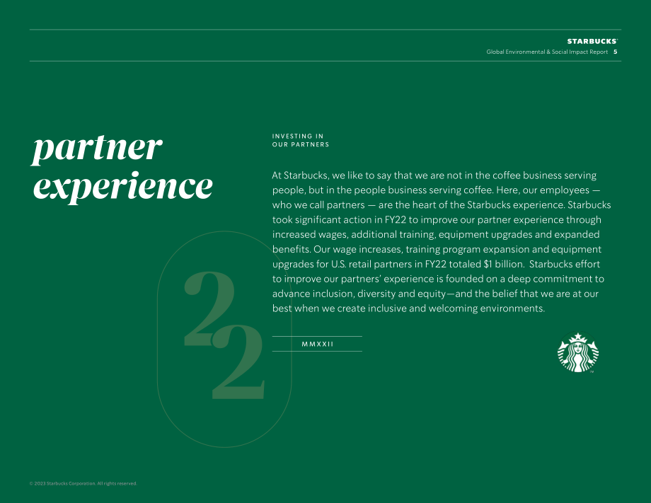 星巴克咖啡 Starbucks（SBUX）：2022年环境与社会影响报告（英文版）（82页）.pdf_第5页