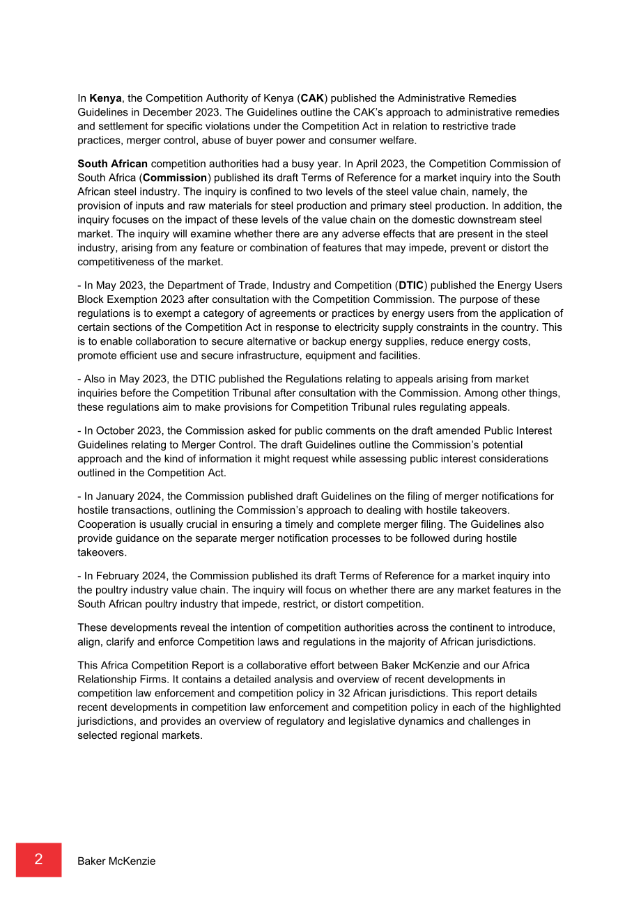 贝克·麦坚时：2024年非洲竞争与反垄断报告（英文版）（393页）.pdf_第7页