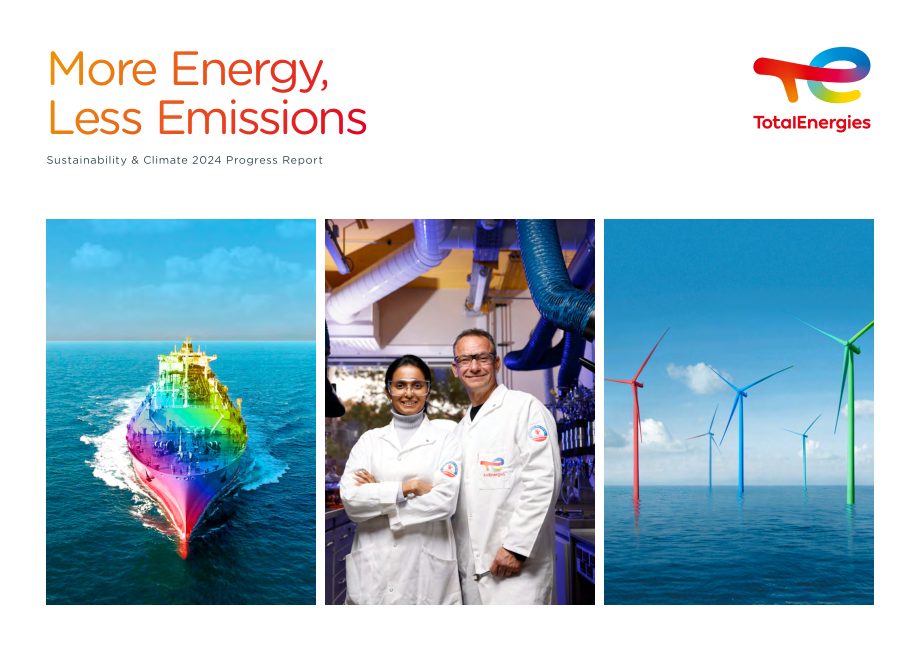 道达尔能源TotalEnergies（TTE）2024年可持续发展与气候进展报告「NYSE」（英文版）（112页）.pdf_第1页