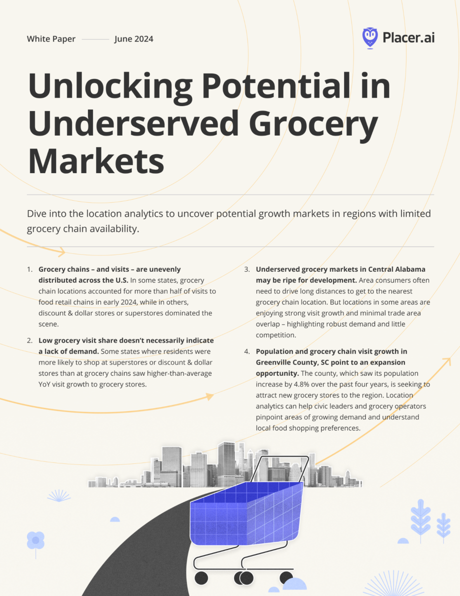 Placer.ai：2024年挖掘服务不足的食品杂货市场的潜力报告（英文版）（12页）.pdf_第1页