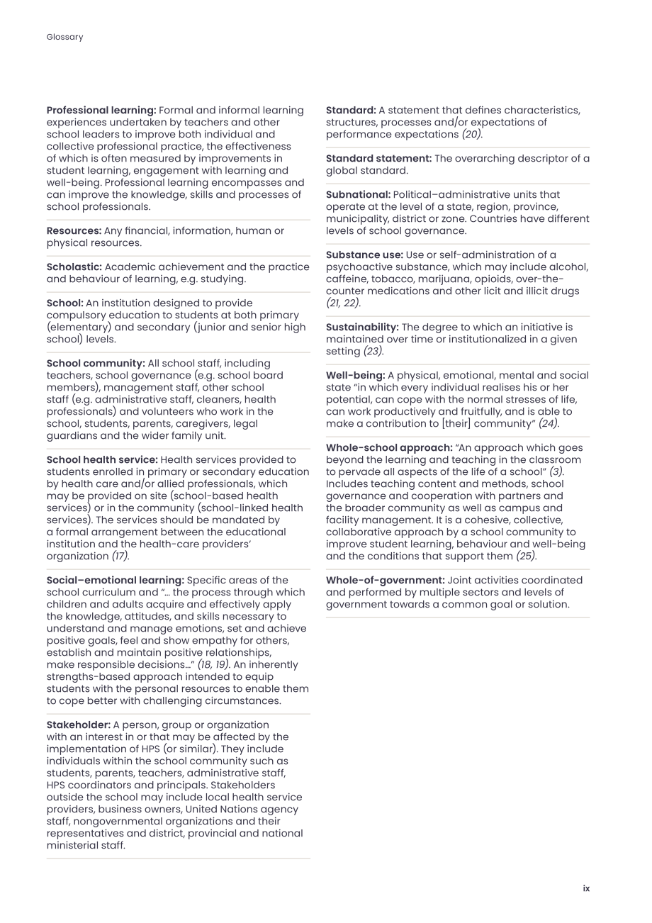 WHO：2024让每一所学校都成为健康促进学校实施指南（英文版）（89页）.pdf_第10页