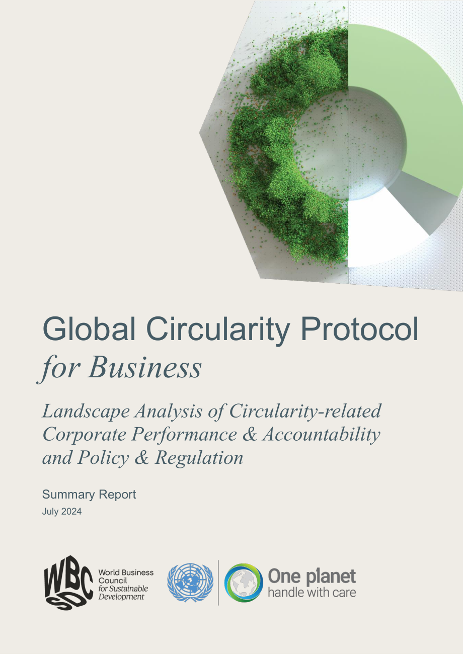 WBCSD：2024全球循环经济企业准则报告-企业绩效责任及政策法规全景分析（英文版）（22页）.pdf_第1页