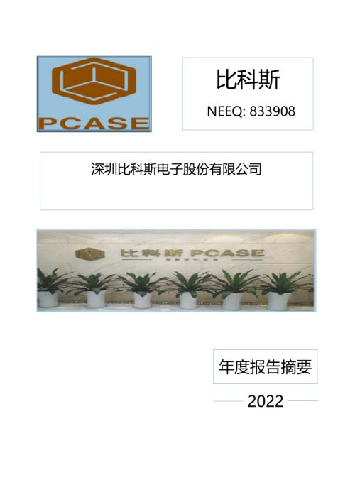 定期报告-比科斯：2022年年度报告摘要.PDF