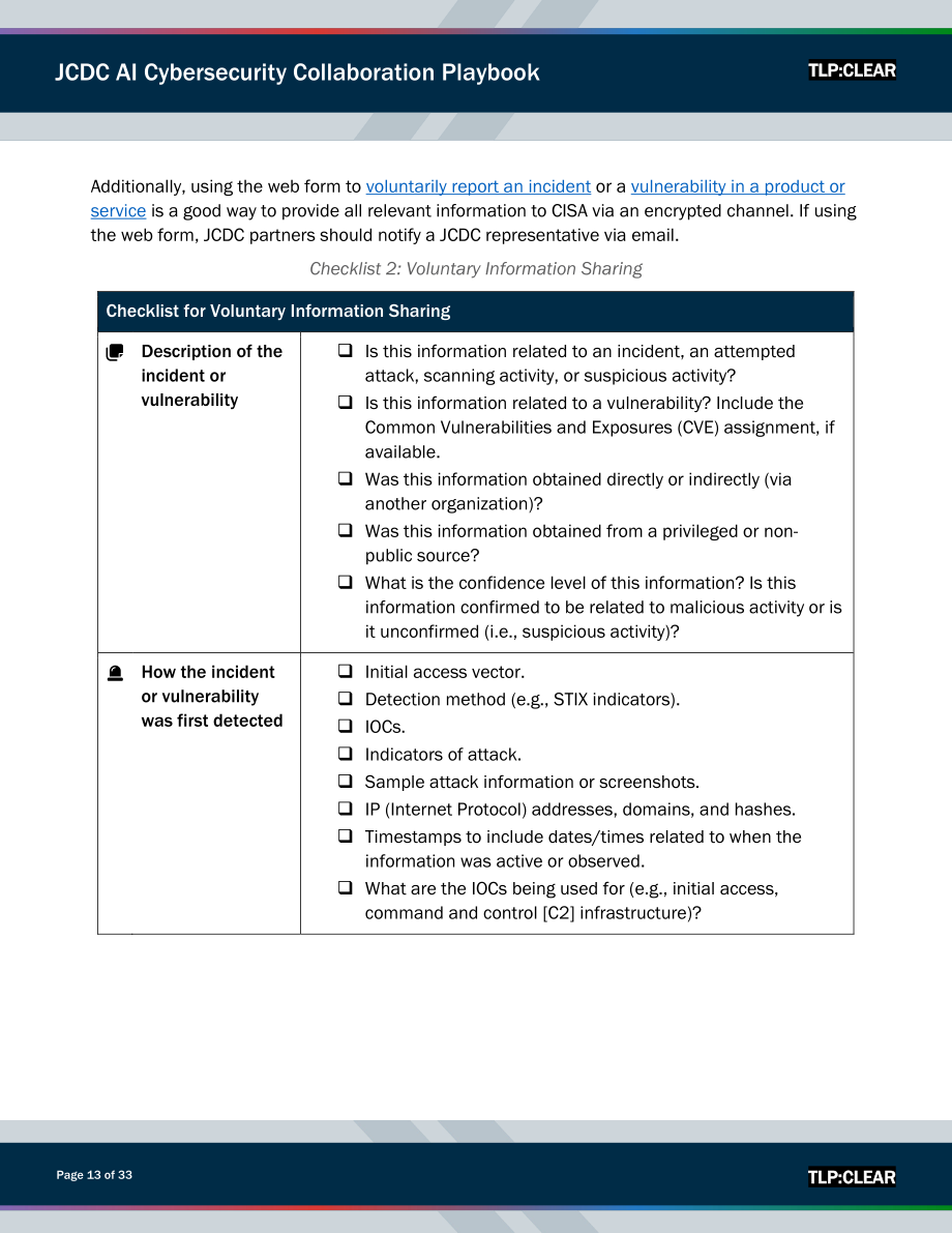 美国网络安全和基础设施安全局：2025联合网络防御协作组织人工智能网络安全协作手册（英文版）（33页）.pdf_第13页