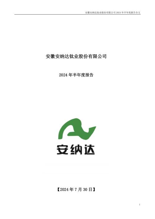 安纳达：2024年半年度报告.PDF