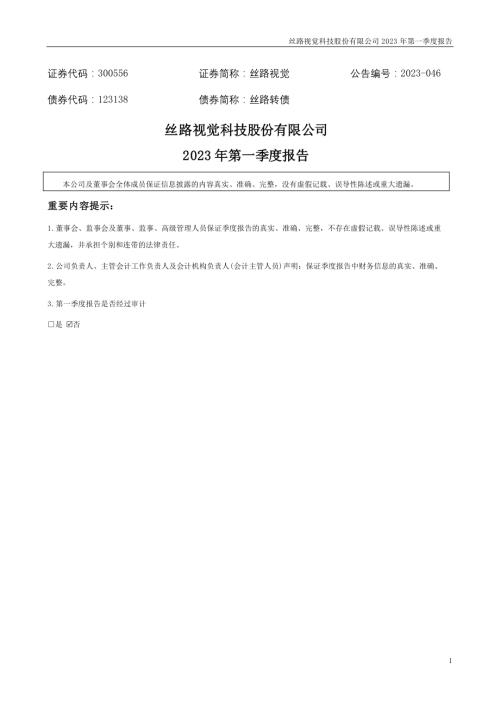 丝路视觉：2023年一季度报告.PDF
