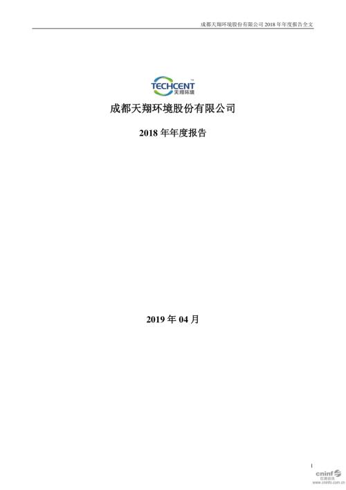 天翔环境：2018年年度报告.PDF