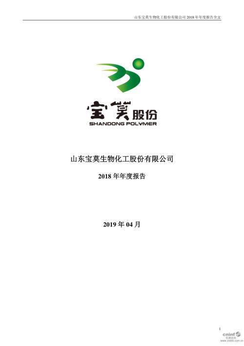 宝莫股份：2018年年度报告.PDF