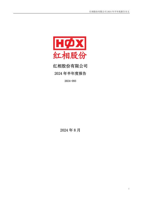 ST红相：2024年半年度报告.PDF