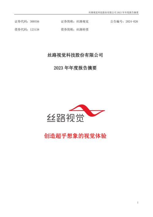 丝路视觉：2023年年度报告摘要.PDF