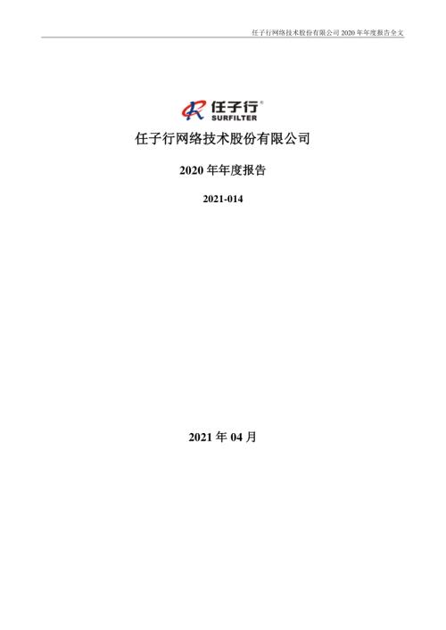 任子行：2020年年度报告.PDF