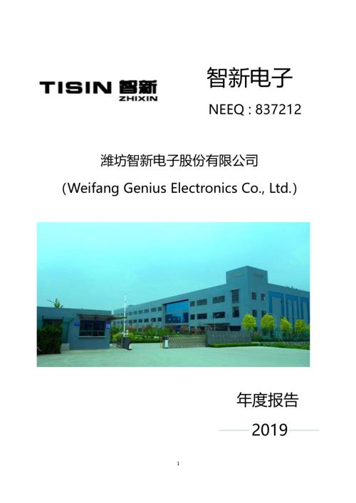 定期报告-智新电子：2019年年度报告.pdf