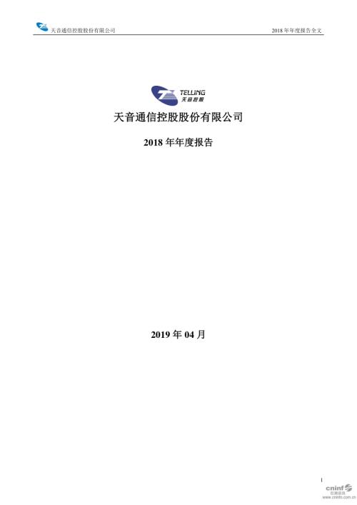天音控股：2018年年度报告.PDF