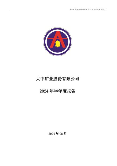 大中矿业：2024年半年度报告.PDF