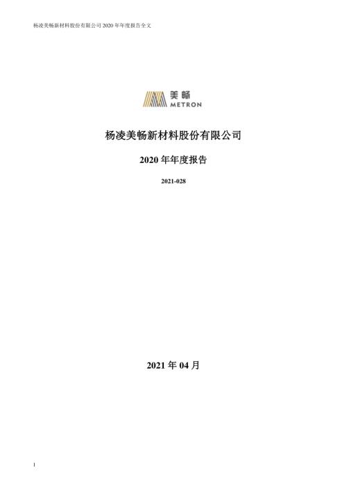 美畅股份：2020年年度报告.PDF