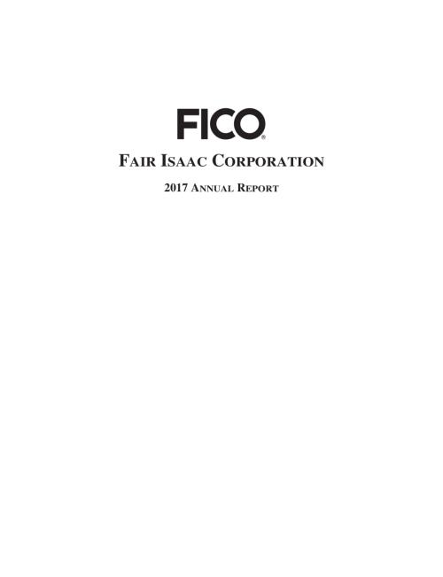 Fair Isaac Corporation (FICO) 2017年年度报告「NYSE」.pdf