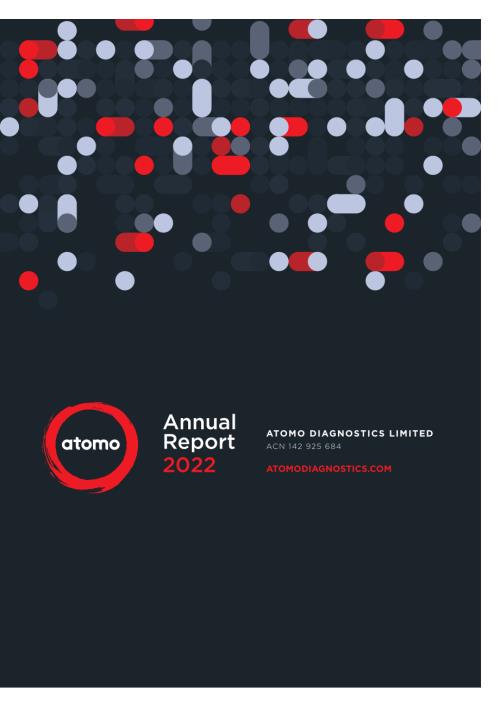 Atomo Diagnostics (AT1) 2022年年度报告「ASX」.pdf