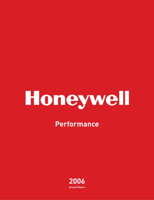 霍尼韦尔Honeywell International Inc. (HON) 2006年年度报告「NYSE」.pdf