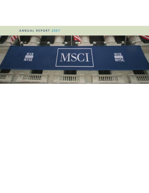 MSCI Inc (MSCI) 2007年年度报告「NYSE」.pdf