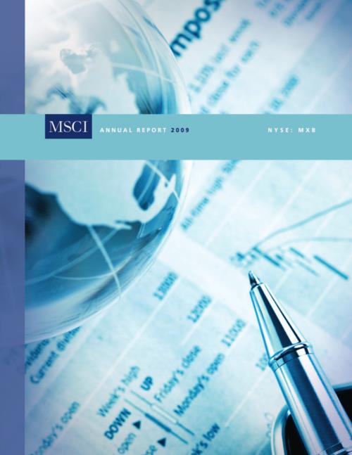 MSCI Inc (MSCI) 2009年年度报告「NYSE」.pdf